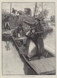 En Runaway Match som tar sig till vattnet